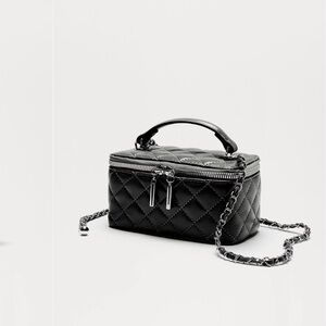 Fashion Nova Black Quilted Mini Bag